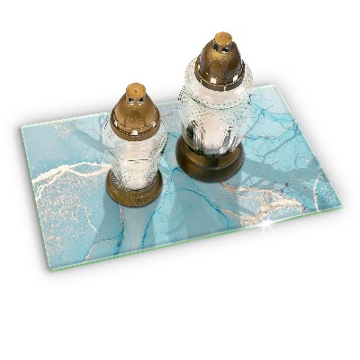 Grave candle coaster decorative Stone abstraction