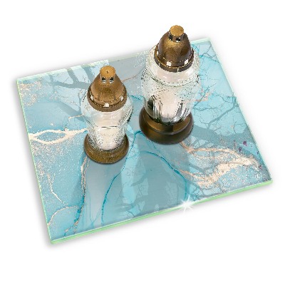 Grave candle coaster decorative Stone abstraction
