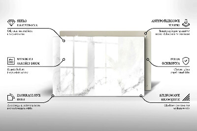 Glass candle plate decorative Modern marble