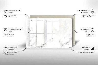 Glass candle plate decorative Modern marble