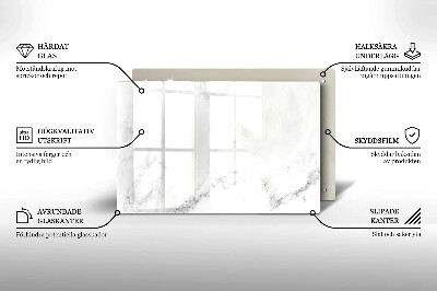 Glass candle plate decorative Modern marble