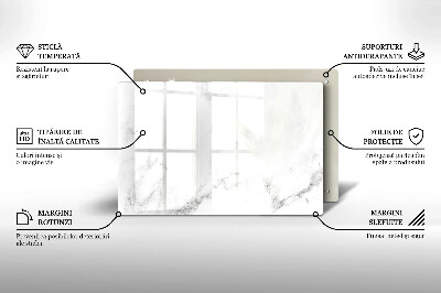 Glass candle plate decorative Modern marble