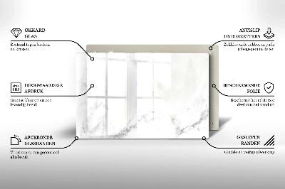 Glass candle plate decorative Modern marble