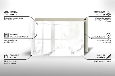 Glass candle plate decorative Modern marble