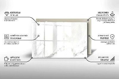 Glass candle plate decorative Modern marble
