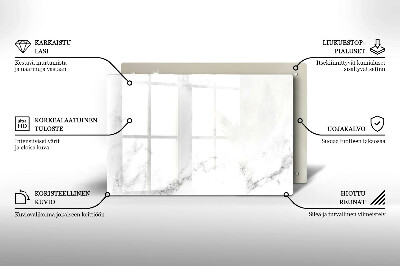 Glass candle plate decorative Modern marble