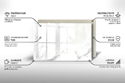 Glass candle plate decorative Modern marble