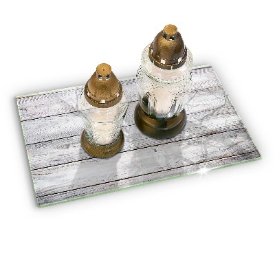 Grave candle coaster decorative Light wooden boards