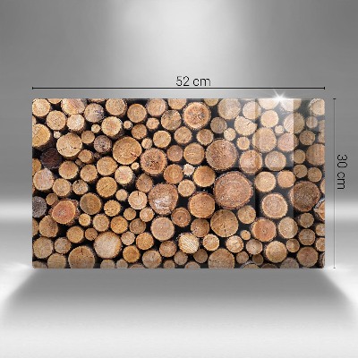 Glass candle plate decorative Tree trunks