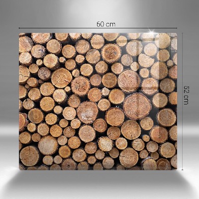 Glass candle plate decorative Tree trunks