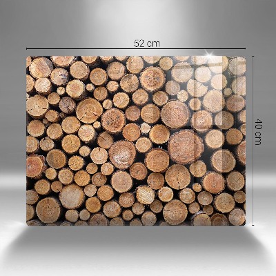 Glass candle plate decorative Tree trunks