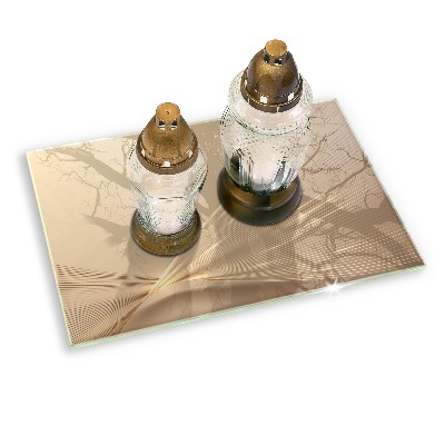 Grave candle coaster decorative Modern abstraction