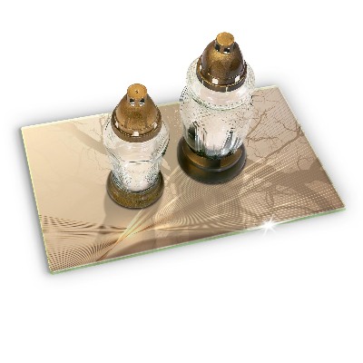 Grave candle coaster decorative Modern abstraction