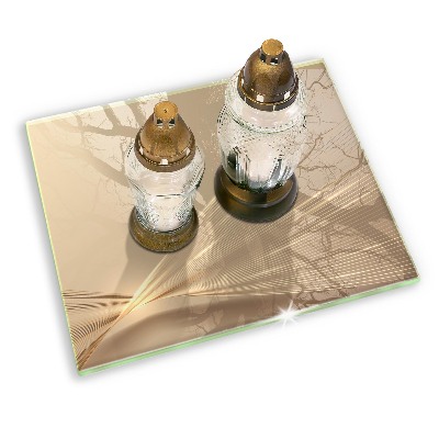 Grave candle coaster decorative Modern abstraction