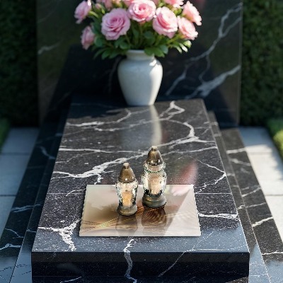 Grave candle coaster decorative Modern abstraction