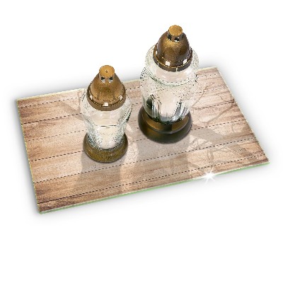 Grave candle coaster decorative Wooden boards