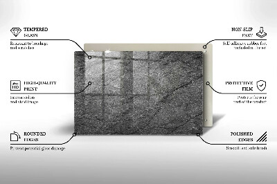 Glass candle plate decorative Stone texture