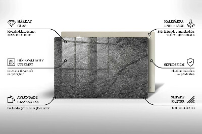 Glass candle plate decorative Stone texture