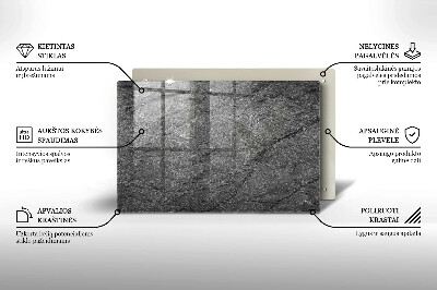 Glass candle plate decorative Stone texture