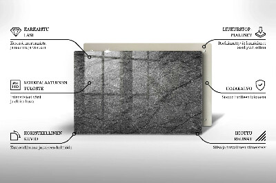 Glass candle plate decorative Stone texture