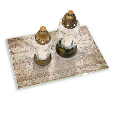 Grave candle coaster decorative Wooden boards