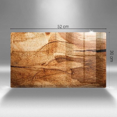 Glass candle plate decorative Wooden plank texture