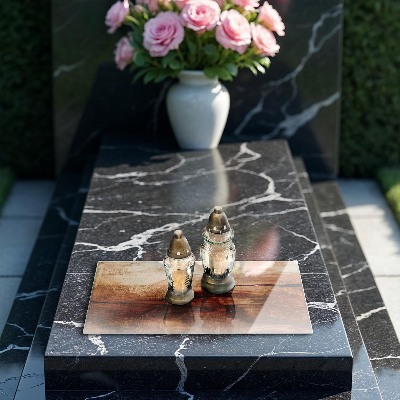 Glass candle plate decorative Wooden plank texture