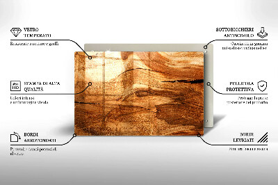 Glass candle plate decorative Wooden plank texture