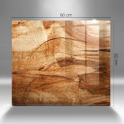 Glass candle plate decorative Wooden plank texture