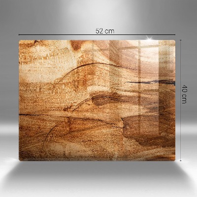 Glass candle plate decorative Wooden plank texture