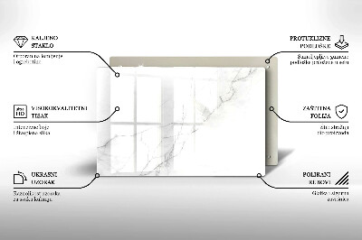 Glass candle plate decorative Marble stone background