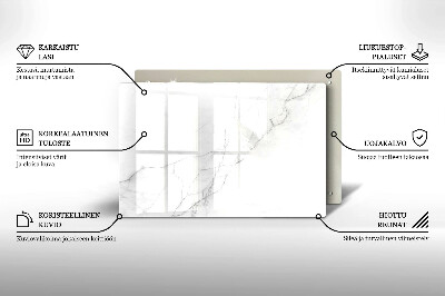 Glass candle plate decorative Marble stone background