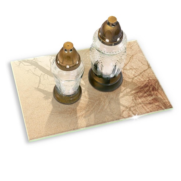 Grave candle coaster decorative Sand