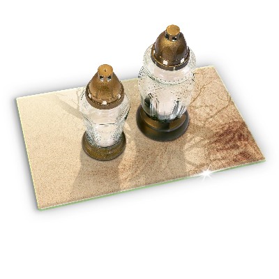 Grave candle coaster decorative Sand