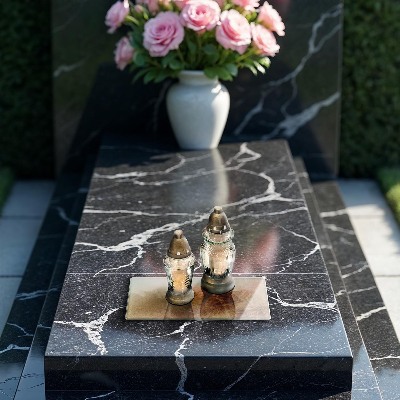 Grave candle coaster decorative Sand