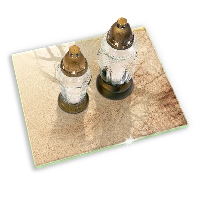 Grave candle coaster decorative Sand