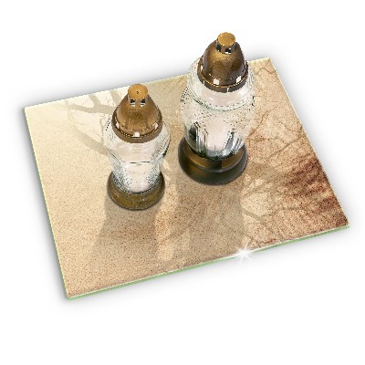 Grave candle coaster decorative Sand