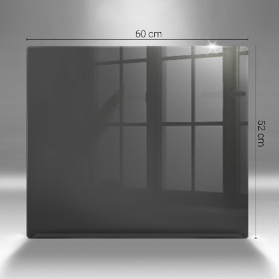 Glass candle plate decorative Grey colour