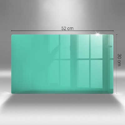 Glass candle plate decorative Green colour