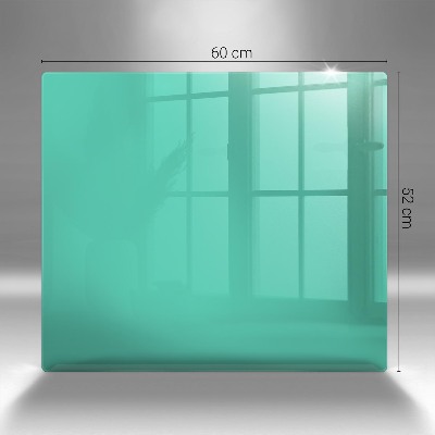 Glass candle plate decorative Green colour