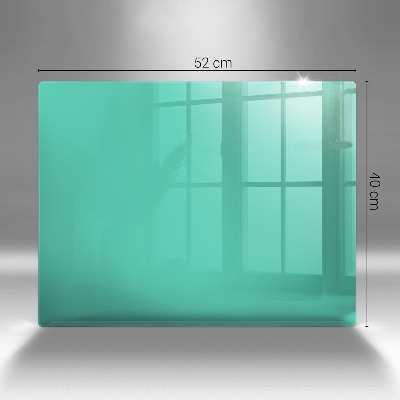Glass candle plate decorative Green colour
