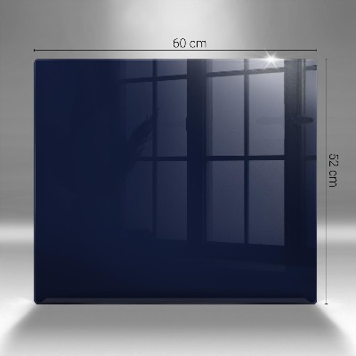 Glass candle plate decorative Navy blue colour