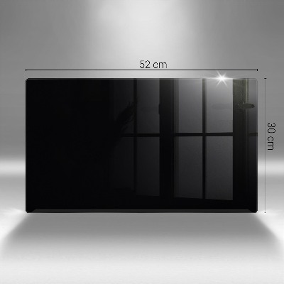 Glass candle plate decorative Black colour