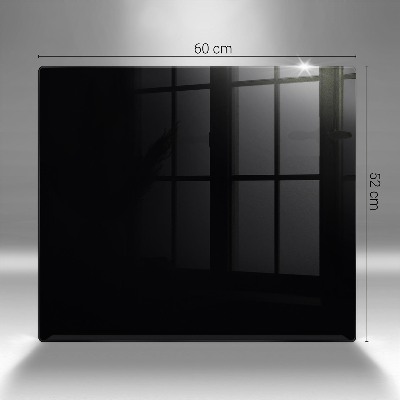 Glass candle plate decorative Black colour