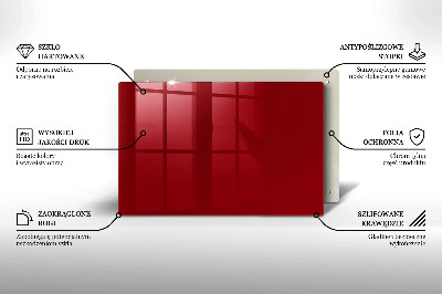 Glass candle plate decorative Red colour