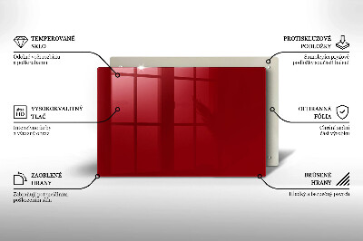 Glass candle plate decorative Red colour