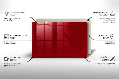 Glass candle plate decorative Red colour