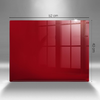 Glass candle plate decorative Red colour