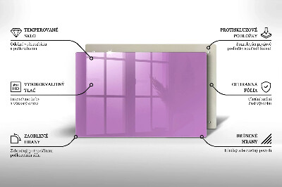 Glass candle plate decorative Purple colour