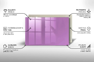 Glass candle plate decorative Purple colour